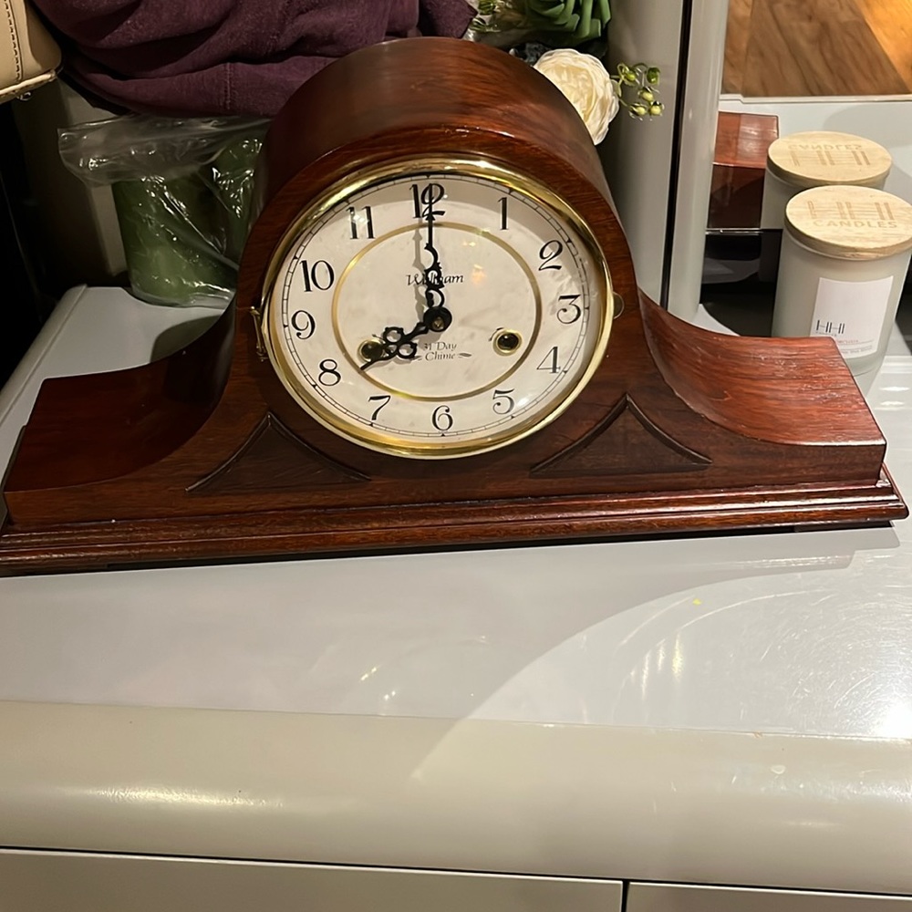 Waltham 31 day chime clock ANTIQUE